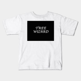 Tree Wizard title slate Kids T-Shirt